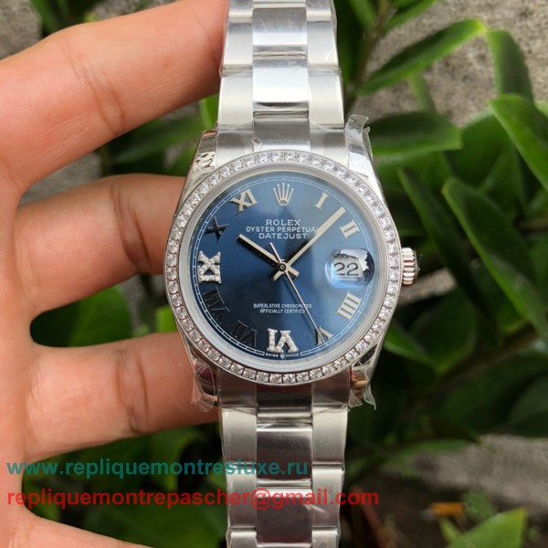 RXMN Rolex Datejust Suisse ETA 2836 Automatique S/S 36MM Sapphire Diamonds RXMN42