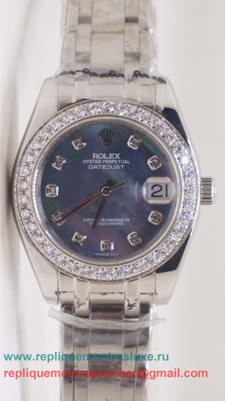 Rolex Datejust Automatique S/S 31MM Diamonds Bezel Sapphire RXL33