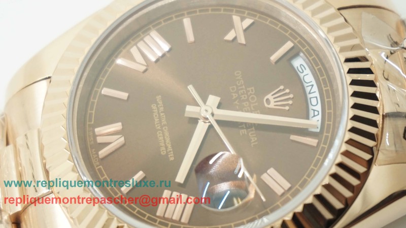 Rolex Day-Date Automatique S/S 41MM Sapphire RXM195 - Cliquez sur l'image pour la fermer