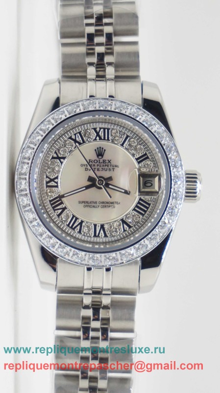 Rolex Datejust Automatique S/S Diamonds Bezel 26mm RXL50
